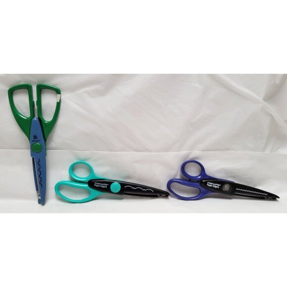 Lot of 12 Paper Edgers Scissors Fiskars Provo Craft for Scrapbooking Crafts - Picture 8 of 9